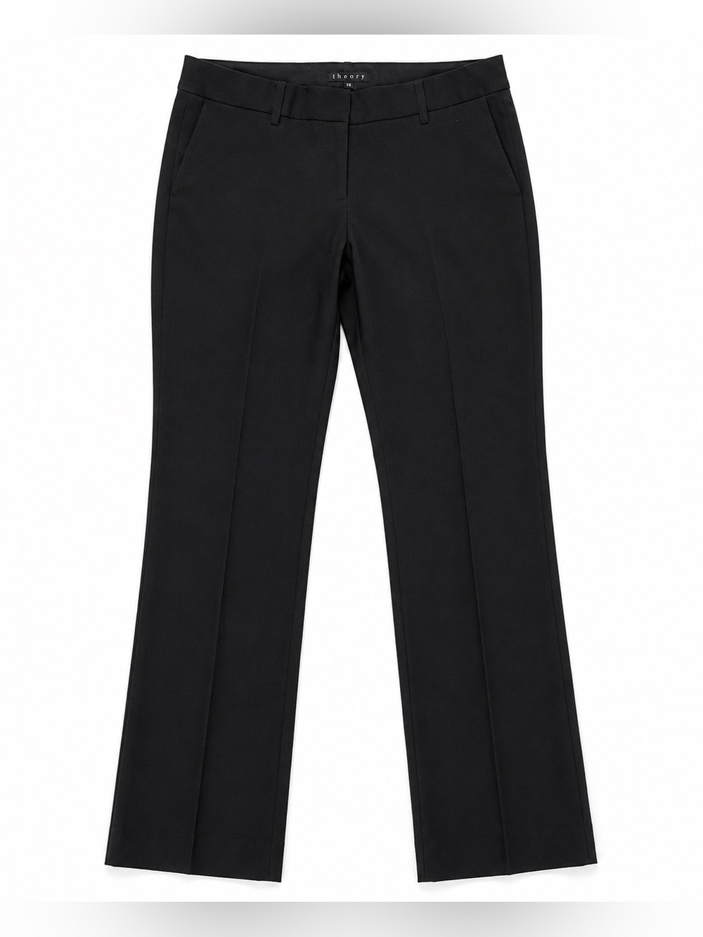 Theory Black Tailored Dress Pants Size 10 Minimalist Career Trousers